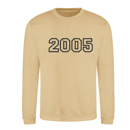 Custom Year Embroidered Sweatshirt | Hoodie