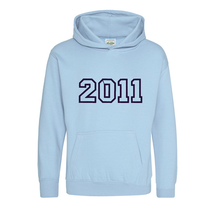 Custom Year Embroidered Junior Sweatshirt | Hoodie