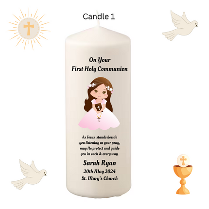 Personalised First Holy Communion Candles