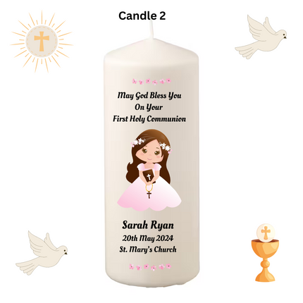 Personalised First Holy Communion Candles