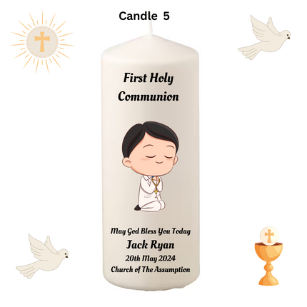 Personalised First Holy Communion Candles