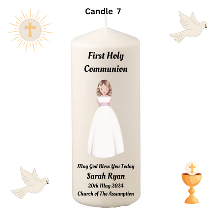 Personalised First Holy Communion Candles