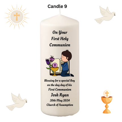 Personalised First Holy Communion Candles