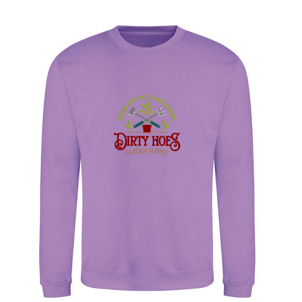 Dirty Hoes Garden Supply Embroidery Detail Sweatshirt | Hoodie