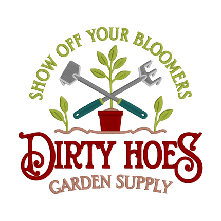 Dirty Hoes Garden Supply Embroidery Detail Sweatshirt | Hoodie