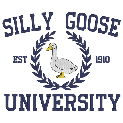 Silly Goose University Embroidery Sweatshirt | Hoodie Junior