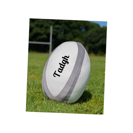 Personalised Embroidered Zippie Rugby Ball Supersoft