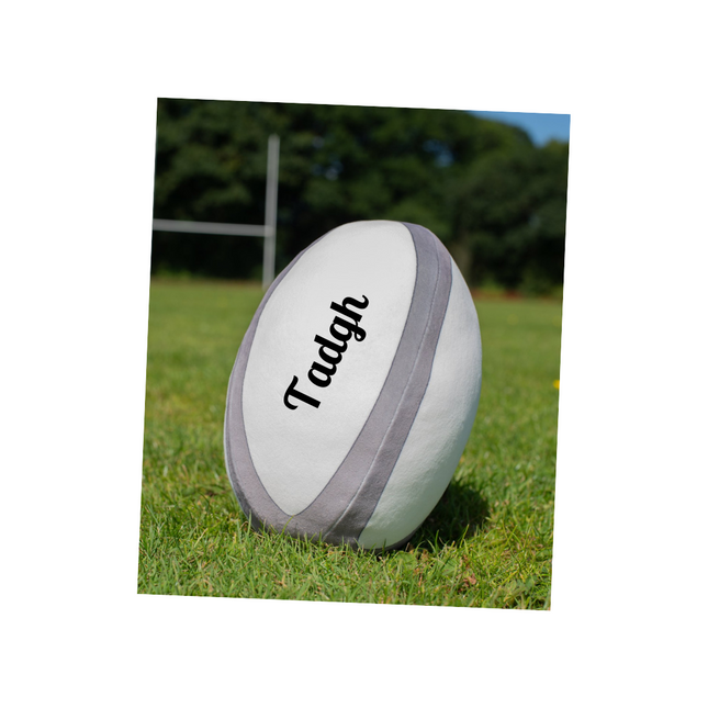 Personalised Embroidered Zippie Rugby Ball Supersoft