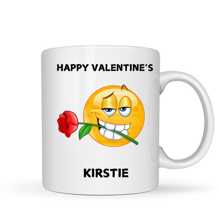 Personalised Valentine's Emoji Mug