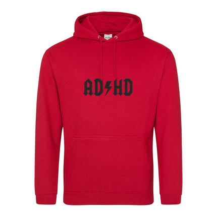 Fun take on AC/DC name -AD/HD Embroidered Sweatshirt / Hoodie