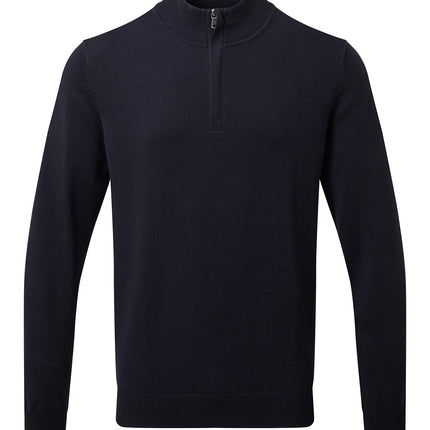 Men's Cotton Blend ¼ Zip Sweater