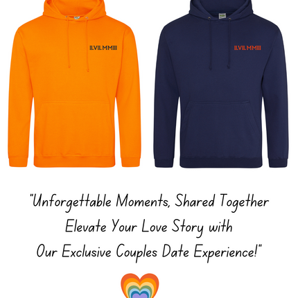 Custom Embroidered Couples Matching Sweatshirts | Hoodie