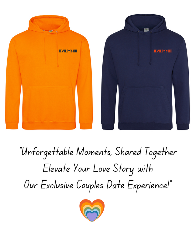 Custom Embroidered Couples Matching Sweatshirts | Hoodie