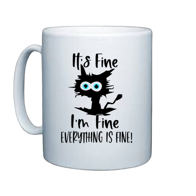 Crazy cat mug