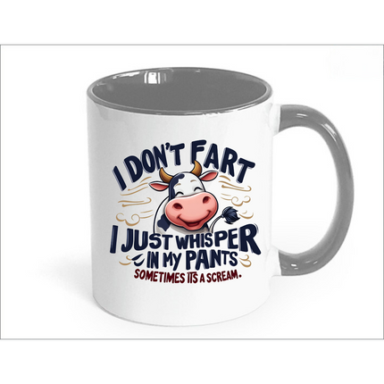 I Don't Fart Funny Cow Mug