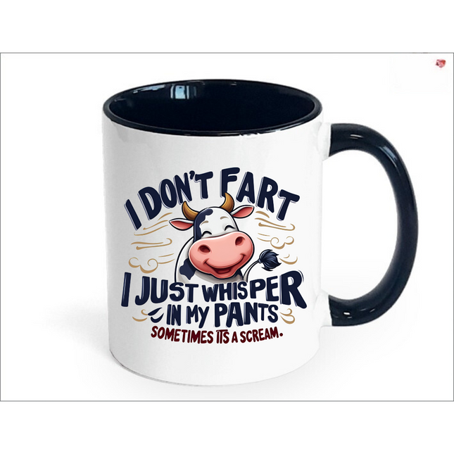 I Don't Fart Funny Cow Mug