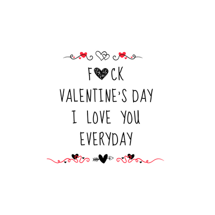 F*ck Valentine's Day, I love You Everday Mug