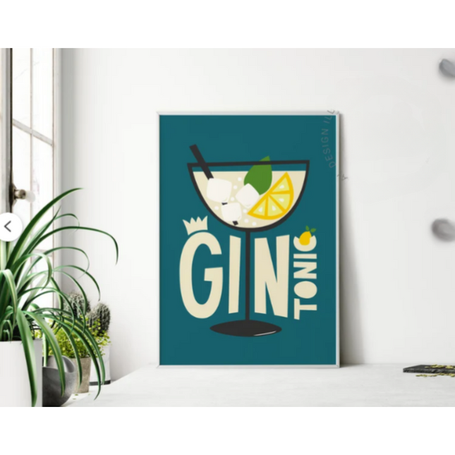 Gin & Tonic Wall Art Poster