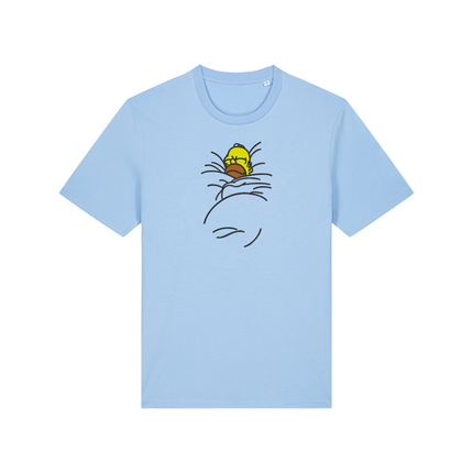 Homer Embroidery Detail T-Shirt 100% Organic Cotton