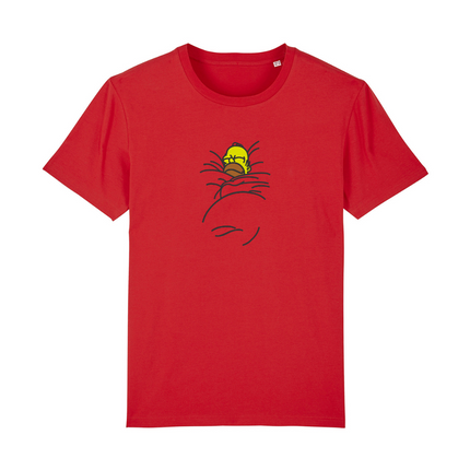 Homer Embroidery Detail T-Shirt 100% Organic Cotton - Junior