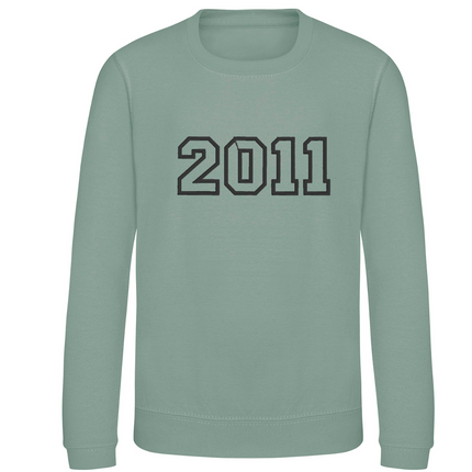 Custom Year Embroidered Junior Sweatshirt | Hoodie