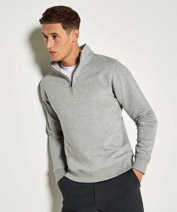 Regular fit ¼-zip sweatshirt