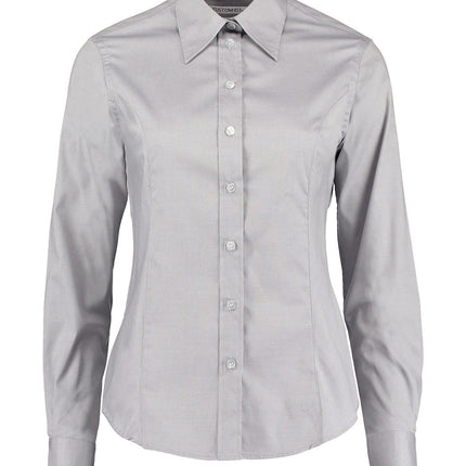 Women's corporate Oxford blouse long-sleeved (tailored fit)