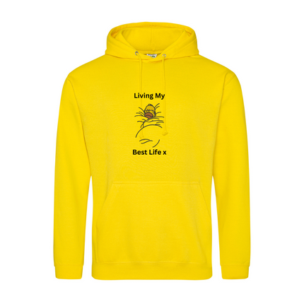 Embroidered Homer " Living My Best Life " Sweatshirt | Hoodie