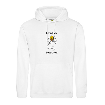 Embroidered Homer " Living My Best Life " Sweatshirt | Hoodie