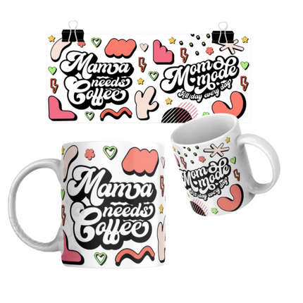 Retro Mama Needs Coffee Mug