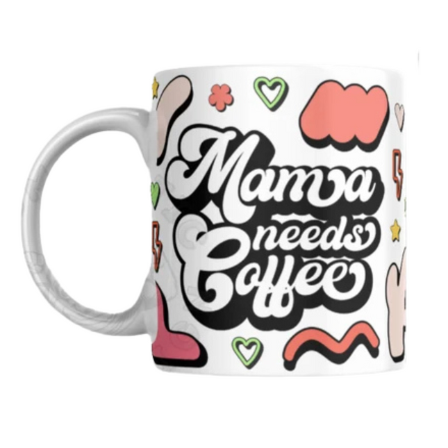 Retro Mama Needs Coffee Mug