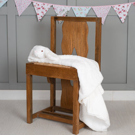 Personalised Animal Blanket - Cream Bunny