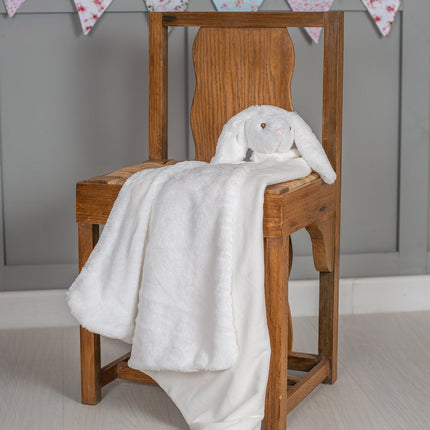 Personalised Animal Blanket - Cream Bunny