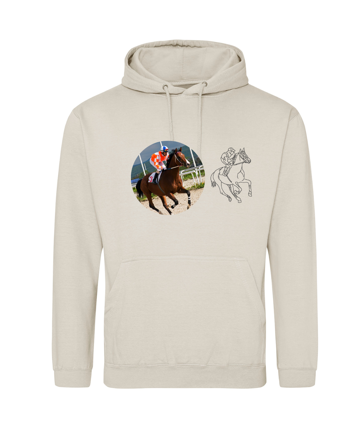 Embroidered horse hot sale hoodies