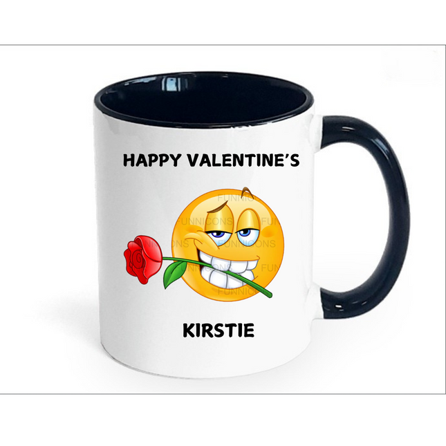 Personalised Valentine's Emoji Mug