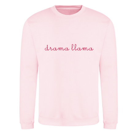 Drama Llama Embroidery Detail Sweater | Hoodie