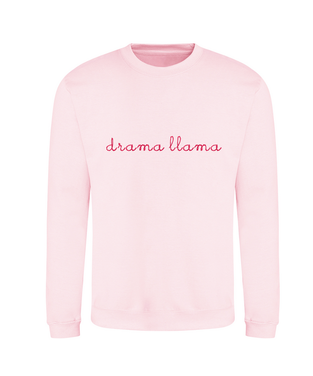 Drama Llama Embroidery Detail Sweater | Hoodie