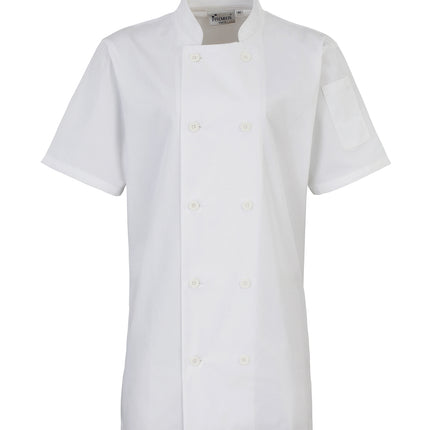 Women's short sleeve chef's jacket