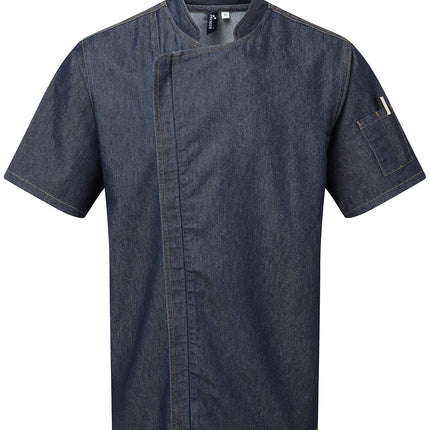 Chef's zip-close short sleeve jacket