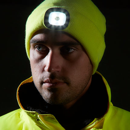 Beanie LED headlight USB rechargeable (B029)