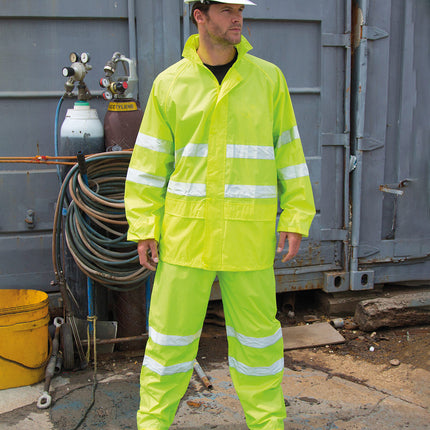 High-viz waterproof suit