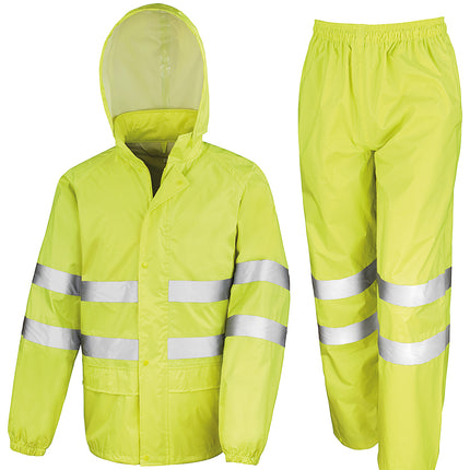 High-viz waterproof suit