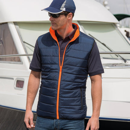 Reversible soft padded gilet