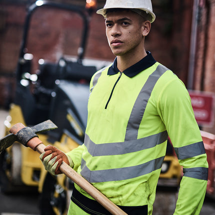 Pro hi-vis ls polo shirt