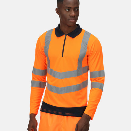 Pro hi-vis ls polo shirt