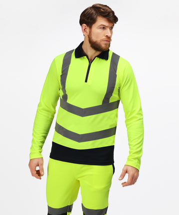 Pro hi-vis ls polo shirt