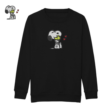 Snoopy / Woodstock Embroidery Design Sweatshirt | Hoodie