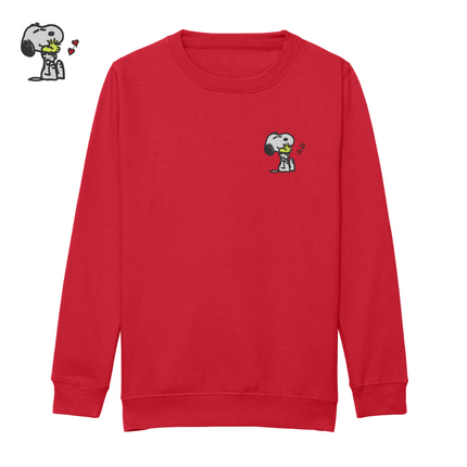 Snoopy / Woodstock Embroidery Design Sweatshirt | Hoodie