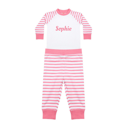 Personalised Toddlers Pyjamas Stripe