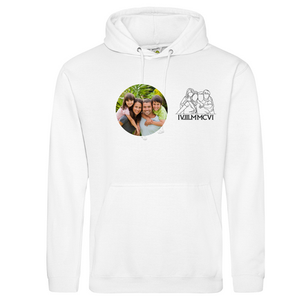 Custom Outline Embroidery Portrait From Photo Sweatshirt | Hoodie